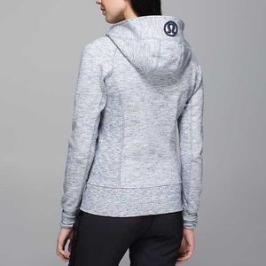 Lululemon Scuba Hoodie II, Size 8, Heathered Space Dyed Gris